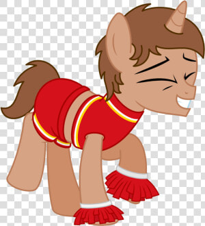 Peternators  Cheerleader  Clothes  Eyes Closed  Male    Cartoon  HD Png Download