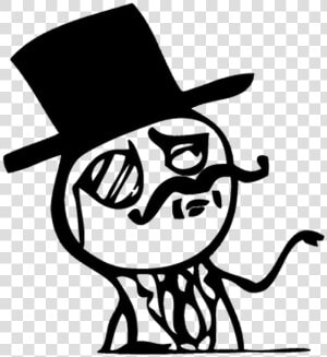 21630 Trollface Meme Sir Moustache   Feel Like A Sir Png  Transparent Png