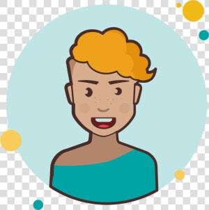 Short Curly Blond Hair Lady Icon  HD Png Download