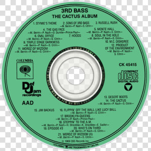 The Cactus Album  1989 Us    3rd Bass The Cactus Album  HD Png Download