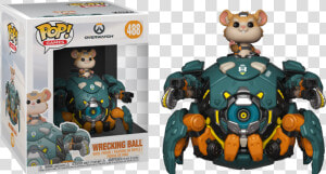 Wrecking Ball   Funko Pop Overwatch Wrecking Ball  HD Png Download