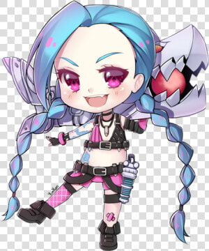 League Of Legends Jinx Chibi  HD Png Download