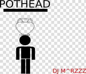 Pothead Svg Clip Arts   Monochrome  HD Png Download