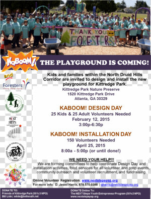 Kaboom Playground Installation   Kittredge Park   Png   Dekalb County  Georgia  Transparent Png