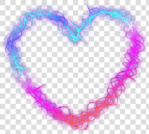  love  heart  neon  geometric  overlay  layers  glitter   Heart  HD Png Download