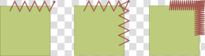 This Will Overlap The Stitching At The Corner  Filling   Satin Stitch Corners  HD Png Download