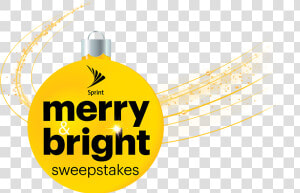 Sprint Merry  amp  Bright Sweepstakes   Graphic Design  HD Png Download