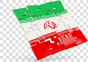 Square Puzzle Flag   Iran Flag Puzzle  HD Png Download