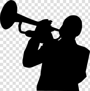 Music Party Concert Free Picture   Trumpet Player Silhouette Png Transparent  Png Download