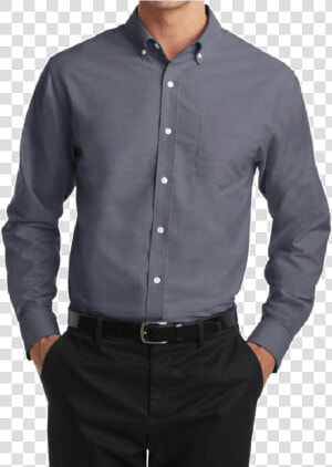 Oxford Button down Shirt   Port Authority Superpro ™ Oxford Shirt S658  HD Png Download