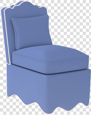 Upholstered Scallop Slipper Chair  HD Png Download