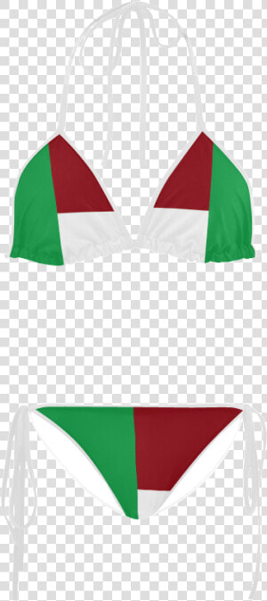 Italian Flag Custom Bikini Swimsuit   Illustration  HD Png Download