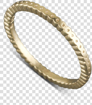 14 Karat Yellow Gold Circle With Recessed Holes Stack able   Bangle  HD Png Download