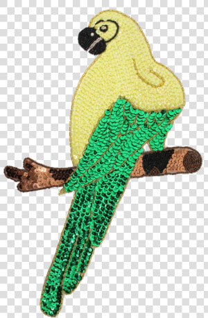 Large Parrot Beaded  amp  Sequin Applique  HD Png Download