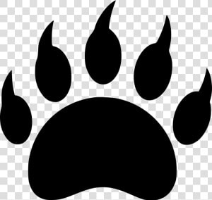 Bear Wild Animal Footprint Danger Predator   Animal Footprint Icon Png  Transparent Png