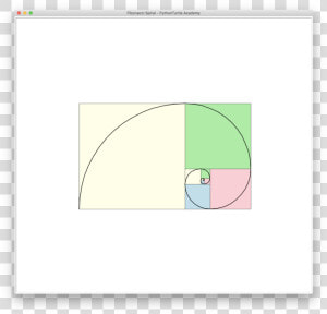 Fibonacci Spiral   Circle  HD Png Download