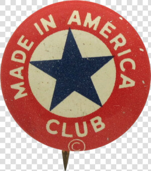 Made In America Club Button Museum   Emblem  HD Png Download