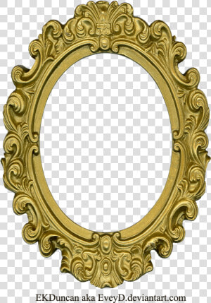 Svg Royalty Free Download Ornate Gold By Eveyd   Round Vintage Picture Frame  HD Png Download