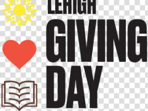 Lehigh University Giving Day Logo With Sun Heart And   Heart  HD Png Download