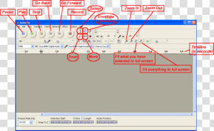 Audacity Interface  HD Png Download