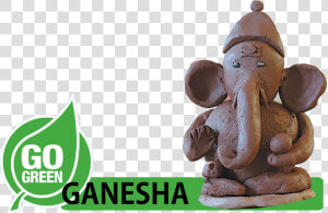 Clay Ganesha Idol Png  Transparent Png