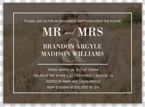 Rustic Photo Background Engagement Party Invitations   Commemorative Plaque  HD Png Download