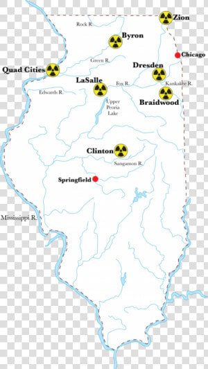 The Dresden And Braidwood Reactors Are Two That The   Nuclear Power Plants In Illinois  HD Png Download