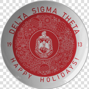 Delta Sigma Theta Christmas Plate  HD Png Download