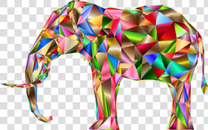 Three D  3d  Abstract  Art  Elephant  Pachyderm  Animal   Three D  HD Png Download