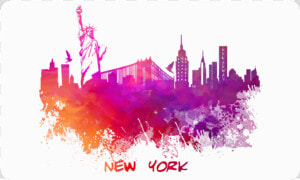 New York City Skyline 7 Doormat 30 X18   New York  HD Png Download