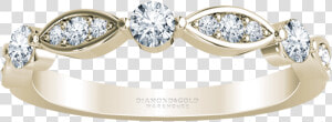 Bezel Set Marquise And Round Diamond Ring  HD Png Download