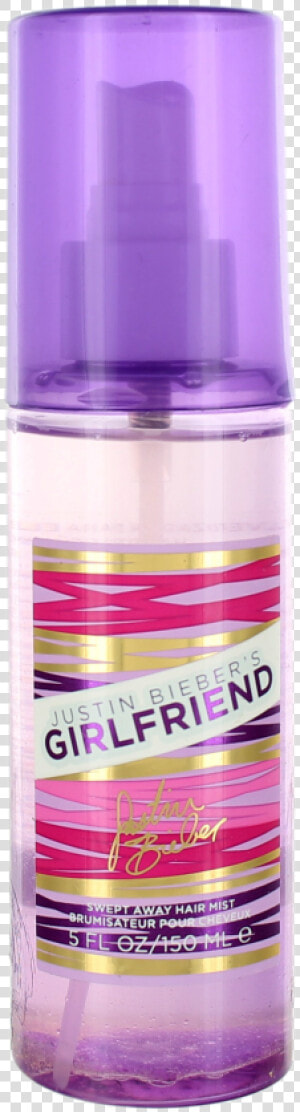 Girlfriend By Justin Bieber For Women Hair Mist Spray   Water Bottle  HD Png Download