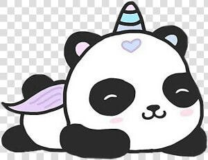 Cute Cartoon Unicorn Panda   Png Download   Cute Cartoon Unicorn Panda  Transparent Png