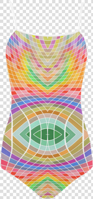 Multicolored Squares Grid Waves   Maillot  HD Png Download