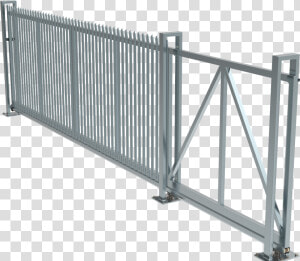 Steel Palisade Manual Sliding Gate Title Steel Palisade   Sliding Palisade Gates  HD Png Download