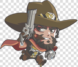 Mcree Png   Overwatch Mccree Cute Spray  Transparent Png