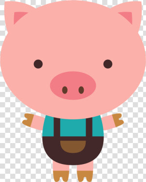 Transparent Three Little Pigs Clipart Black And White   Little Pig Clip Art  HD Png Download