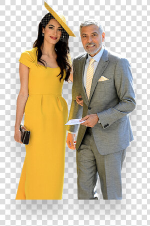 Amal Clooney In Royal Wedding  HD Png Download