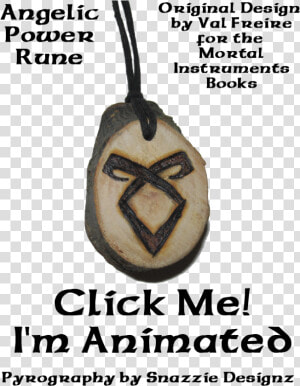 Angelic Power Rune Pendant By Snazzie Designz   Mortal Instruments Runes  HD Png Download