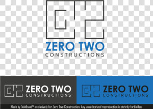 Construction Logo Design For Zero Two Constructions   Kirchner  HD Png Download