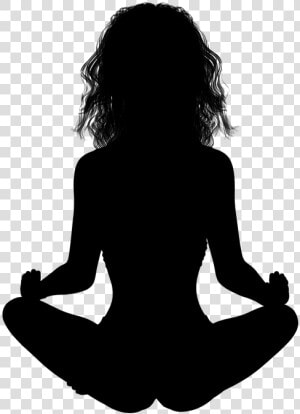 Silhouette  Woman  Girl  Sitting  Legged  Yoga  Slim   Silhouette Of A Woman Sitting  HD Png Download