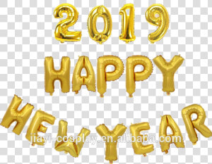 2019 Balloons Set Happy New Year Letter Aluminum Foil   2019 New Year Letter  HD Png Download