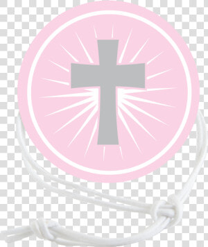 Pink Cross Napkin Knot Product Image   Cross  HD Png Download