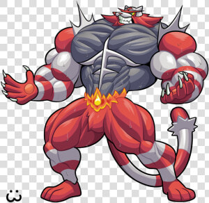 Muscle Incineroar  HD Png Download