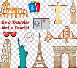 World Travel Landmarks  Passport Travel  Europe   Statue Of Liberty  HD Png Download