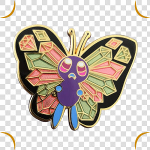 Image Of Butterfree Pin   Emblem  HD Png Download