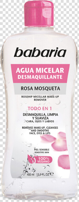 Agua Micelar Desmaquillante De Rosa Mosqueta De Babaria   Babaria  HD Png Download