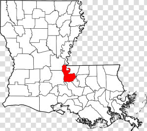 Map Of Louisiana Highlighting Pointe Coupee Parish   St Mary Parish Louisiana  HD Png Download