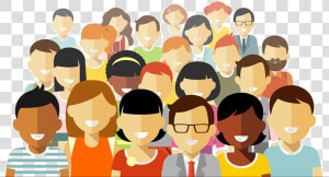 Community Social Group Illustration   Group Of People Vector Png  Transparent Png