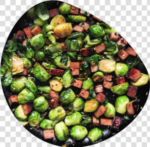 Sweet And Spicy Brussels Sprouts With Spam   Png Download   Brussels Sprout  Transparent Png